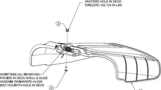 Deck Chute Diagram and Parts List for RZT-S42KH (17ARCBDS056)(2016) Cub Cadet Lawn Tractor